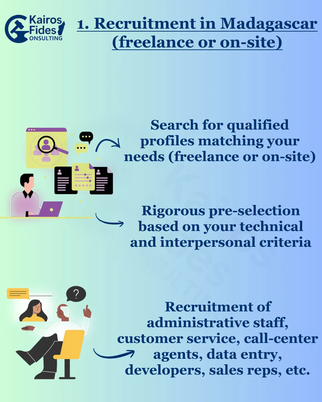 Brochure, page 2: Recruitment in Madagascar